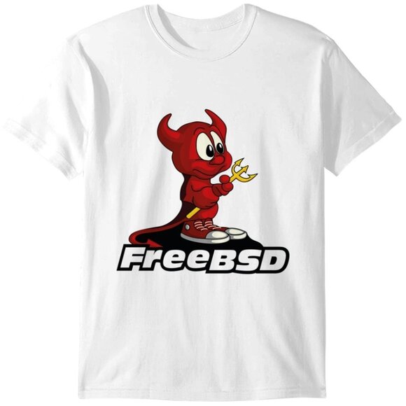 Aromaosteria Tops - Beastie Boys Inspired FreeBSD Meme T Shirt Retro Graphic Fan Gift Geek Vintage93